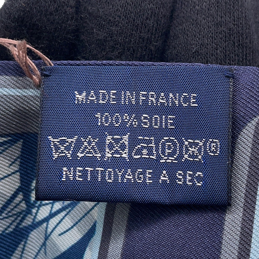 HERMES Twilly Story Marine/Grease/Gold Silk100%