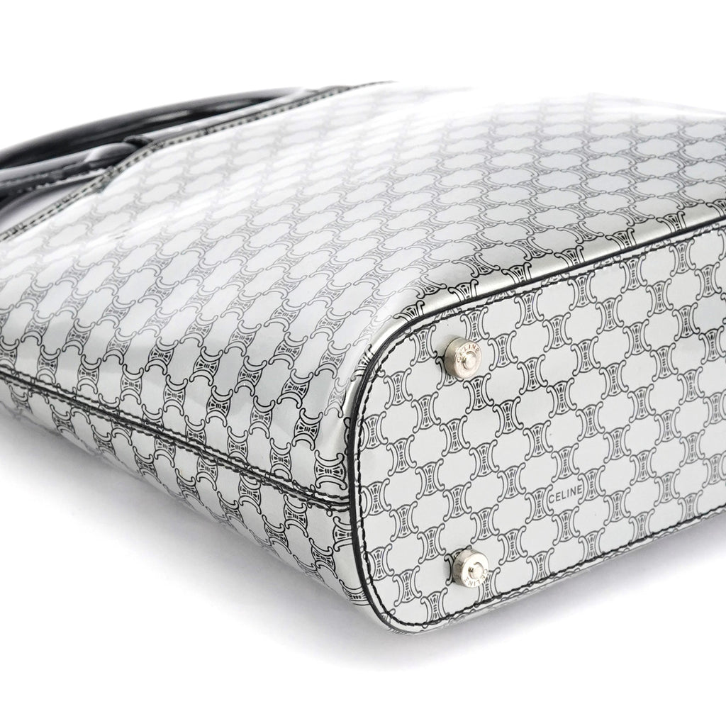 Silver Macadam Tote Bag