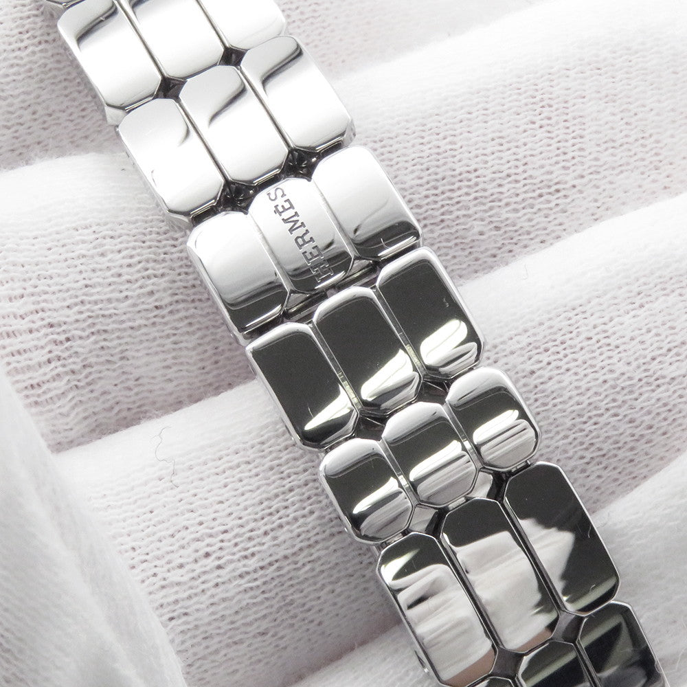 HERMES Kelly watch W16mm Stainless Steel Sparkling White Lacquer DialKE4.110