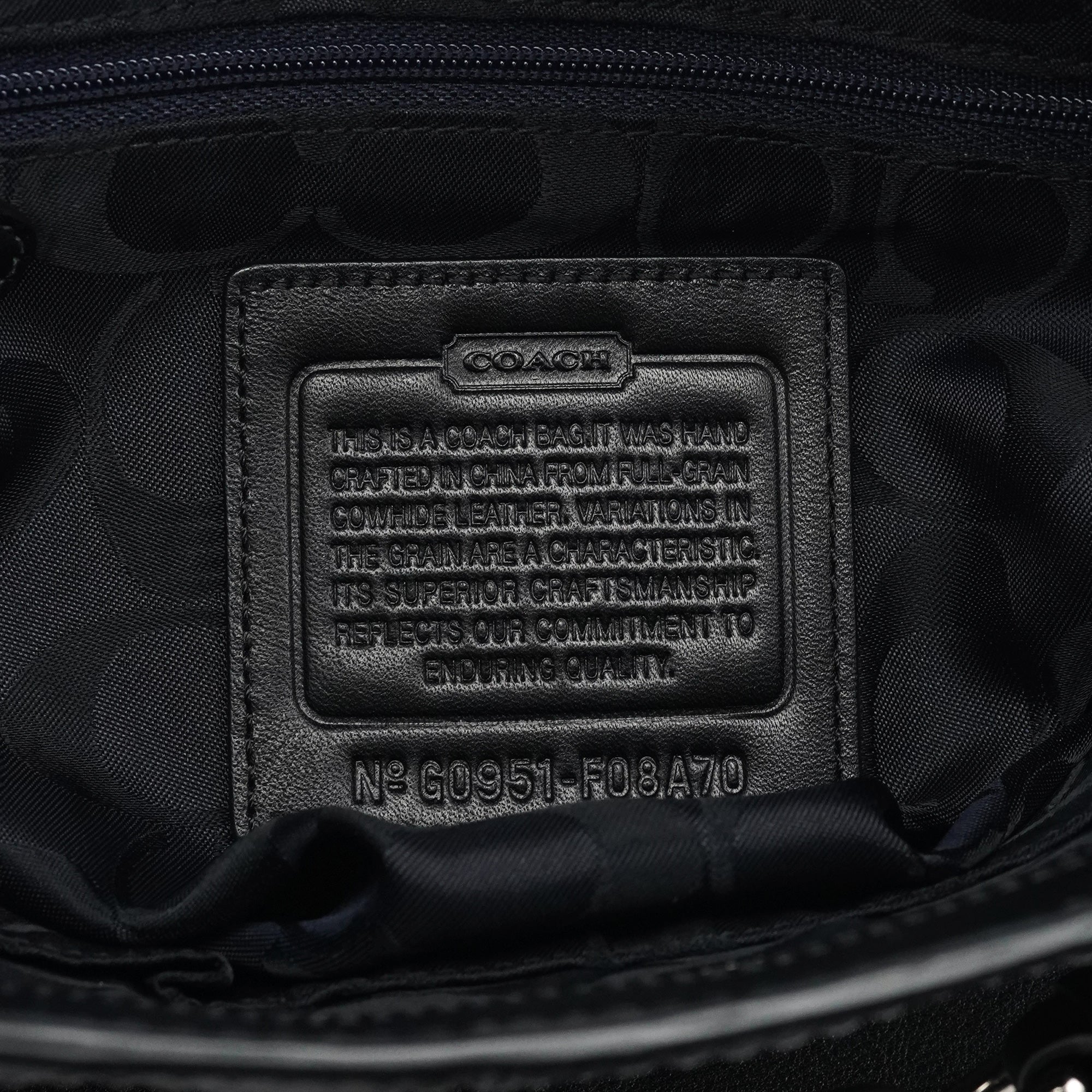 F08A70 Black Leather Hampton Tote Bag