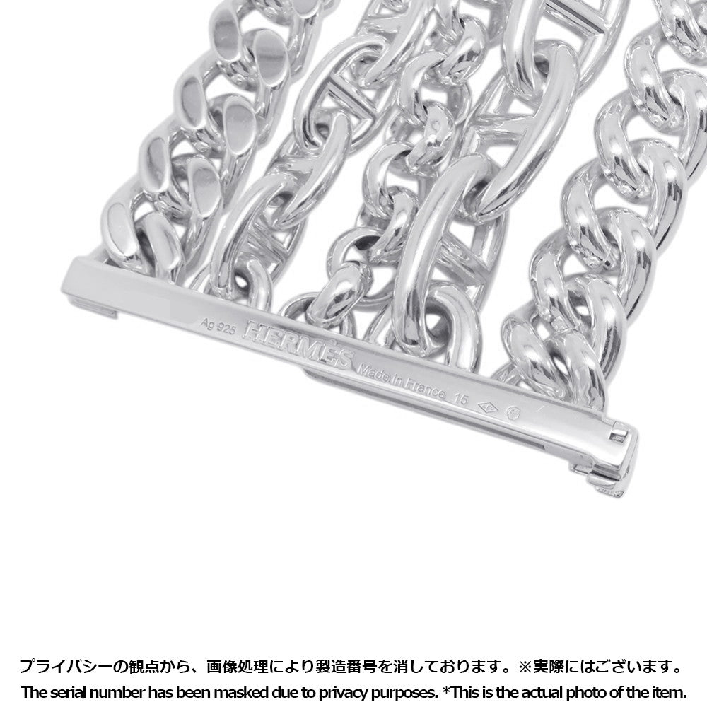 HERMES Chaine d'Ancre Multi Chain Bracelet Size 15 SV925