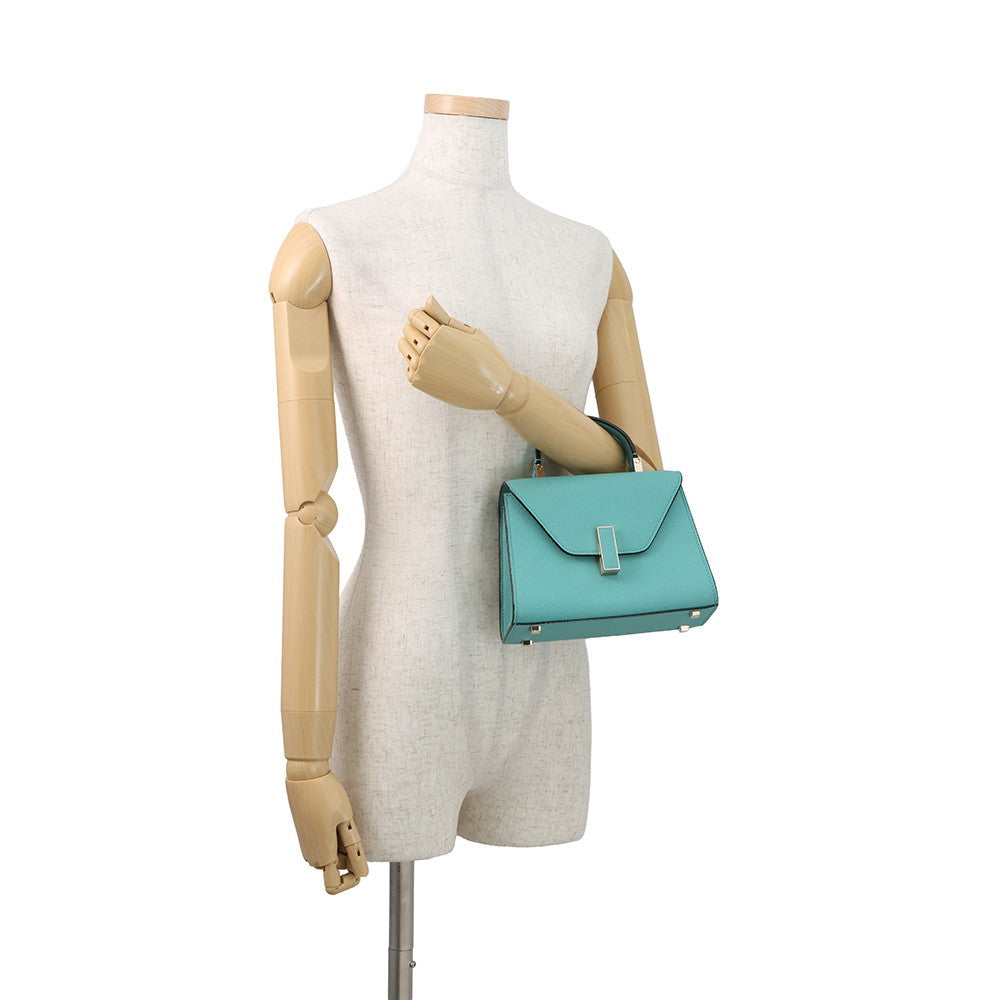 Valextra Valextra Izide Blue OceanoWBES0022028LOC99 Leather Size micro