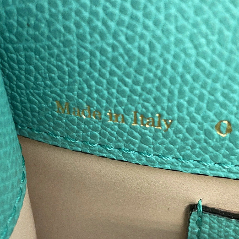 Valextra Valextra Izide Blue OceanoWBES0022028LOC99 Leather Size micro