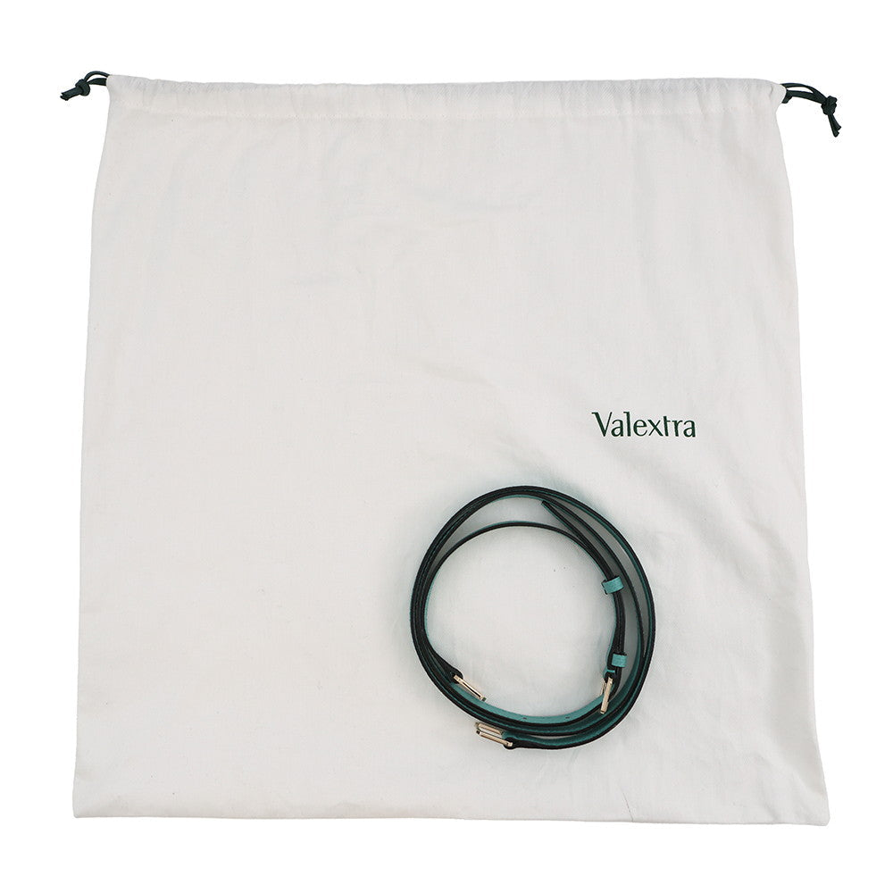Valextra Valextra Izide Blue OceanoWBES0022028LOC99 Leather Size micro