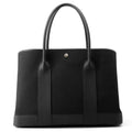 HERMES Neo Garden Black Toile Military Negonda Leather Size 41