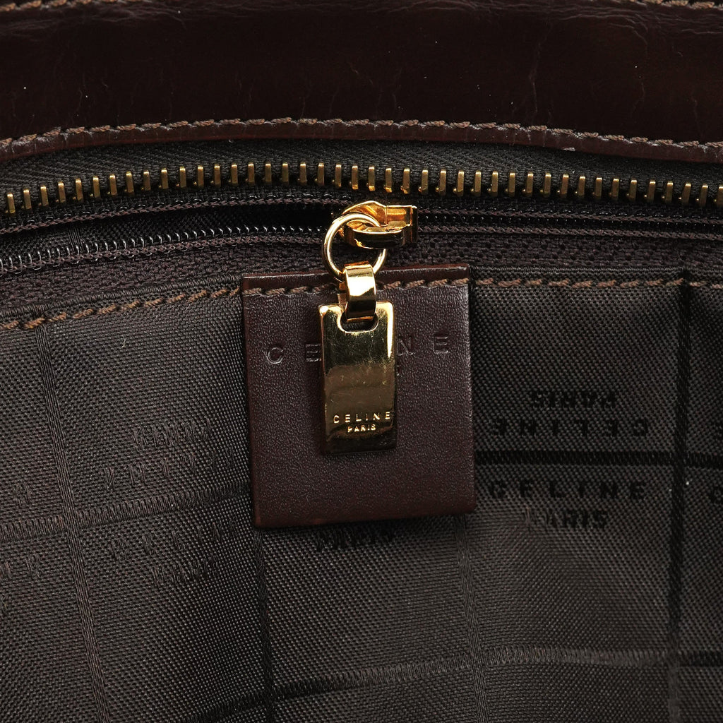 Beige Brown Macadam Canvas Tote Bag