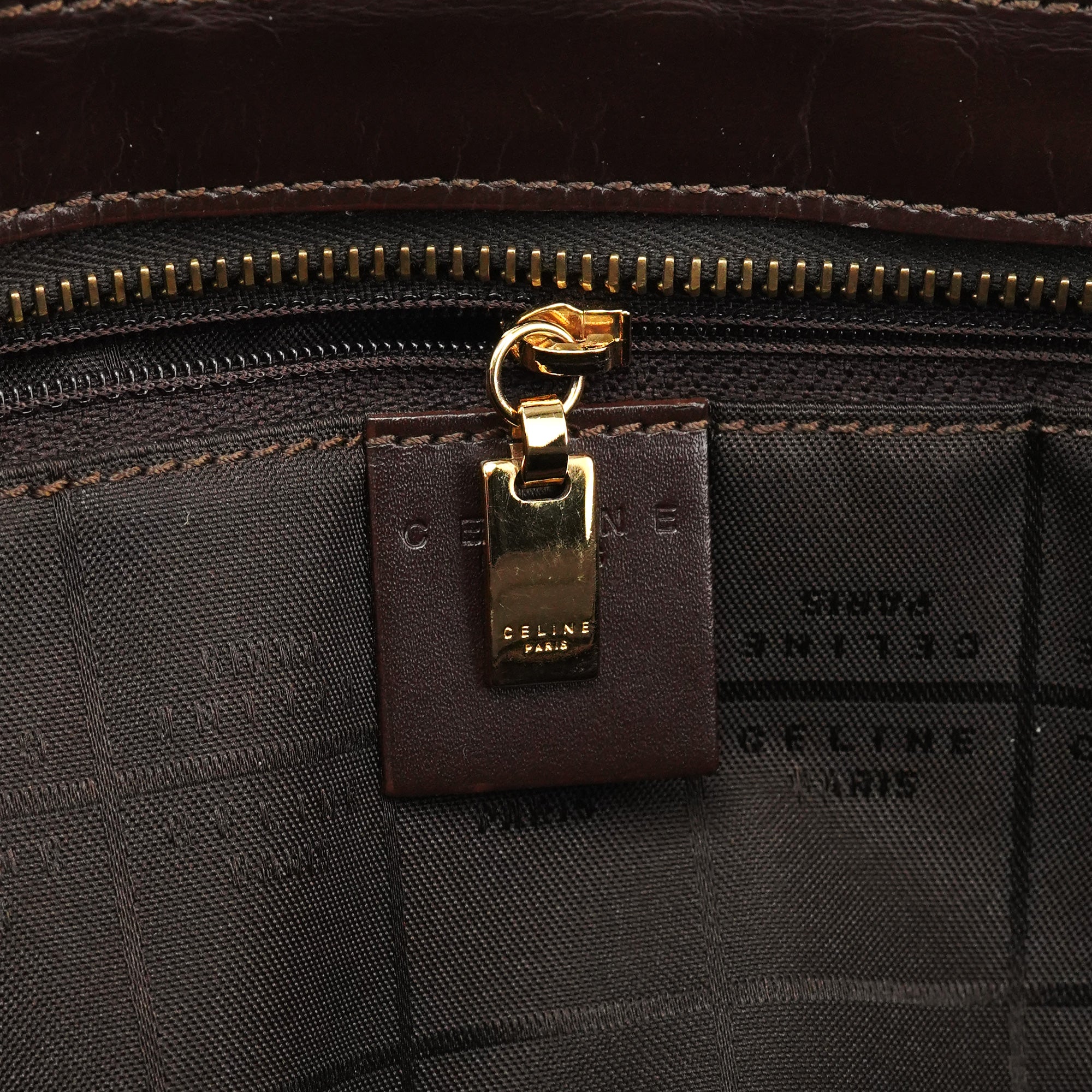 Beige Brown Macadam Canvas Tote Bag