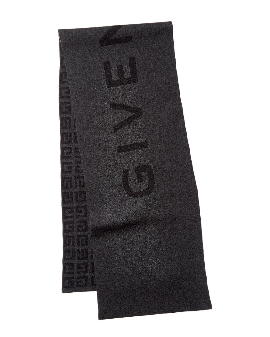Givenchy 4G Logo Reversible Wool & Cashmere-Blend Scarf