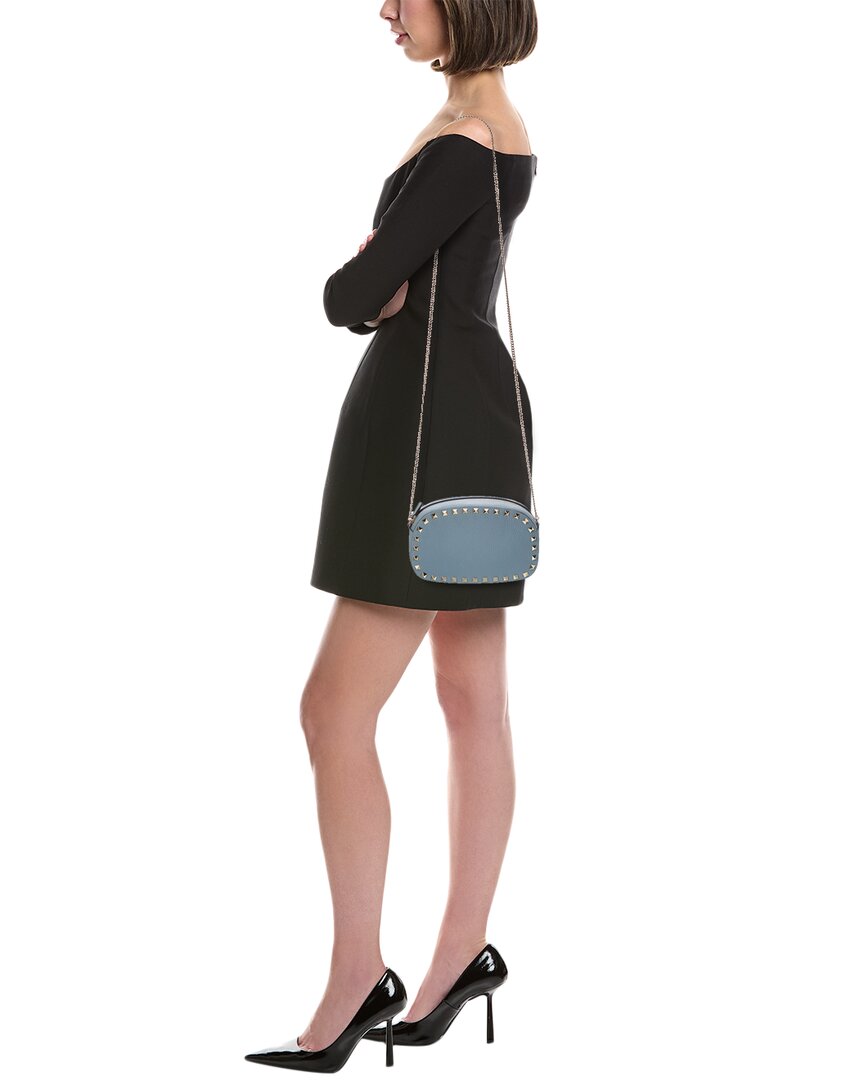 Valentino Rockstud Mini Grainy Leather Crossbody