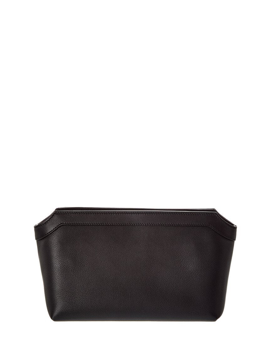 The Row Terrasse Zipped Leather Vanity Bag