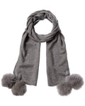 Forte Cashmere Scarf Grey Multi