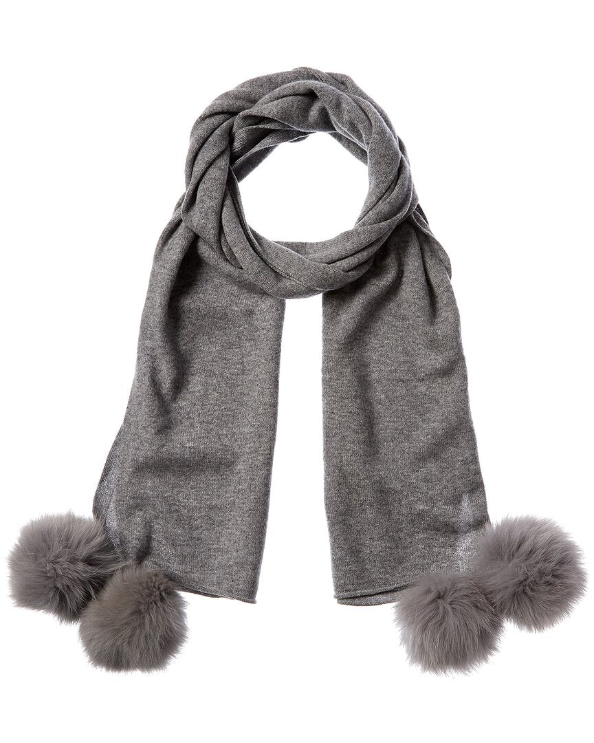 Forte Cashmere Scarf Grey Multi