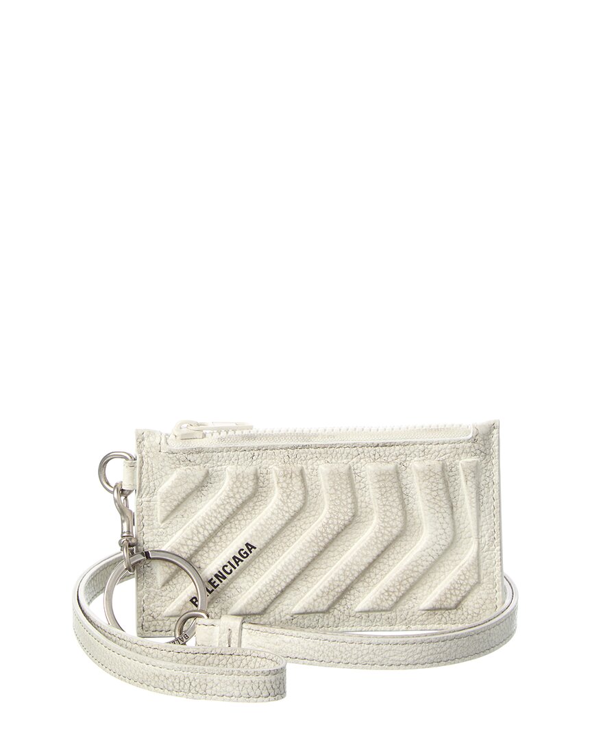 Balenciaga Leather Card Case On Keyring