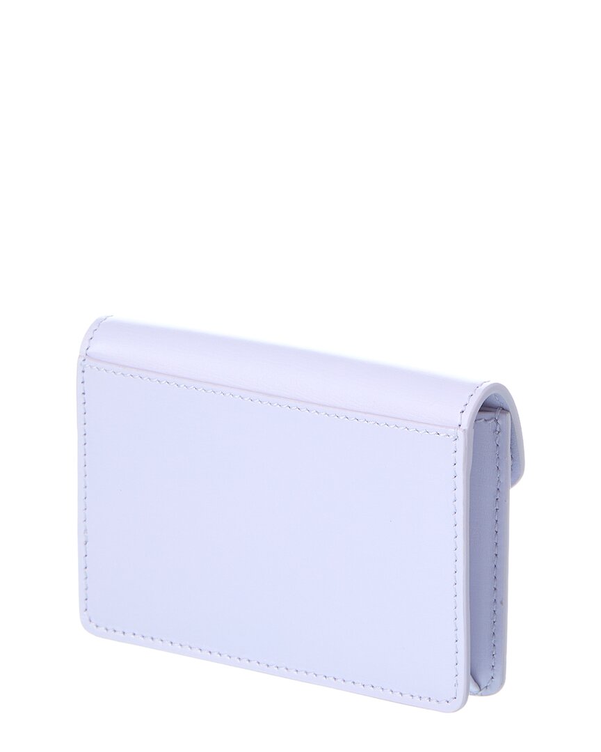 Ferragamo Fiamma Leather Card Holder