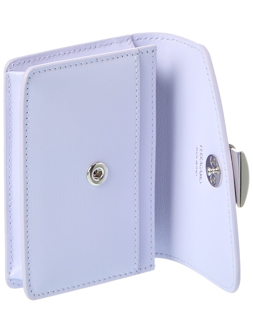 Ferragamo Fiamma Leather Card Holder