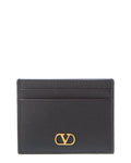Valentino Vlogo Signature Leather Card Holder