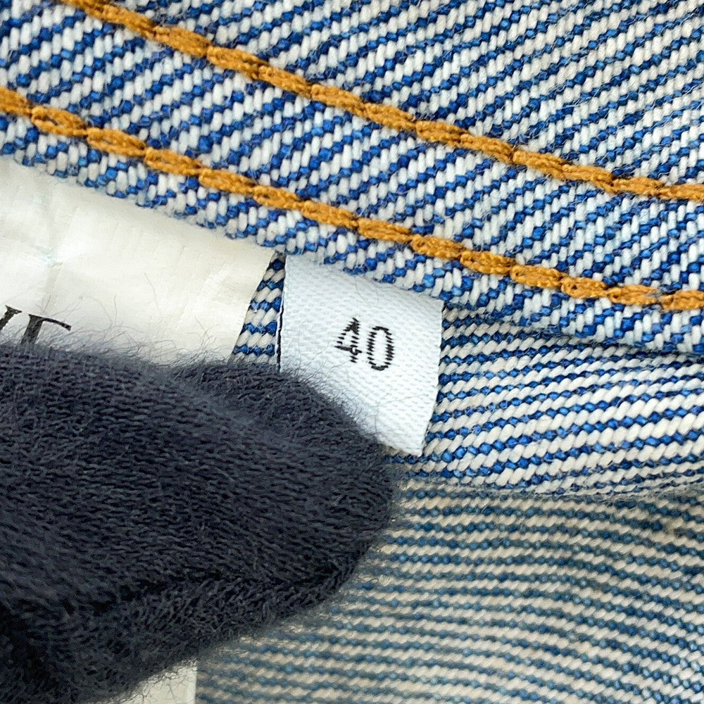 LOEWE Anagram Trapeze Denim Jacket Size 40 Denim BlueS359Y50X95 Cotton100%