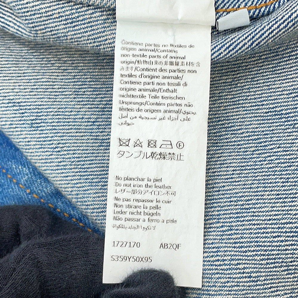 LOEWE Anagram Trapeze Denim Jacket Size 40 Denim BlueS359Y50X95 Cotton100%