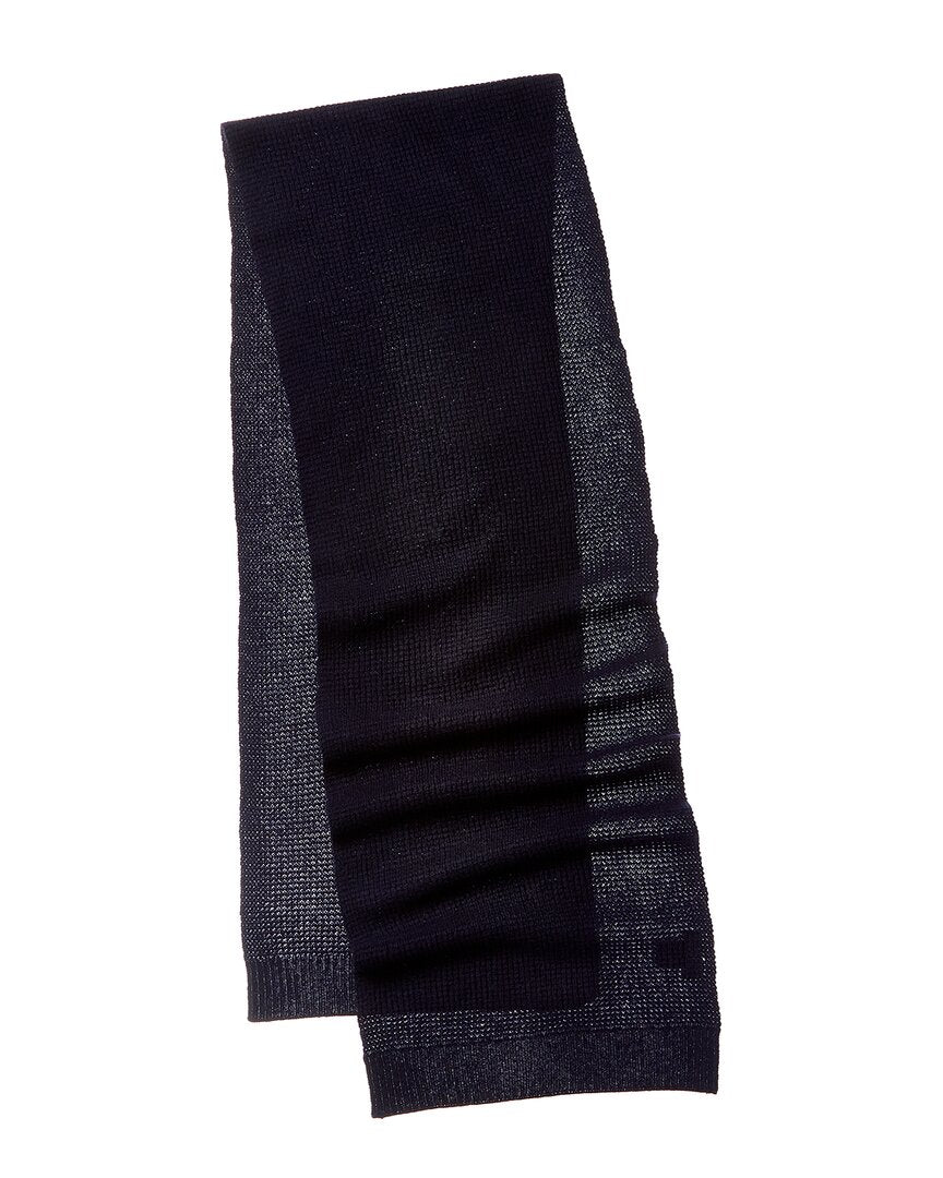 Hannah Rose Waffle Stitch Cashmere Scarf Blue