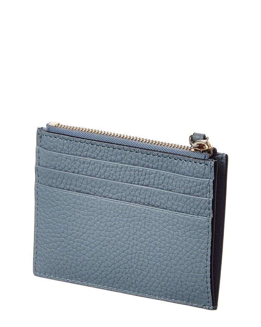 Valentino Rockstud Grainy Leather Card Case