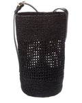 Khaite Billie Small Raffia & Leather Bucket Bag