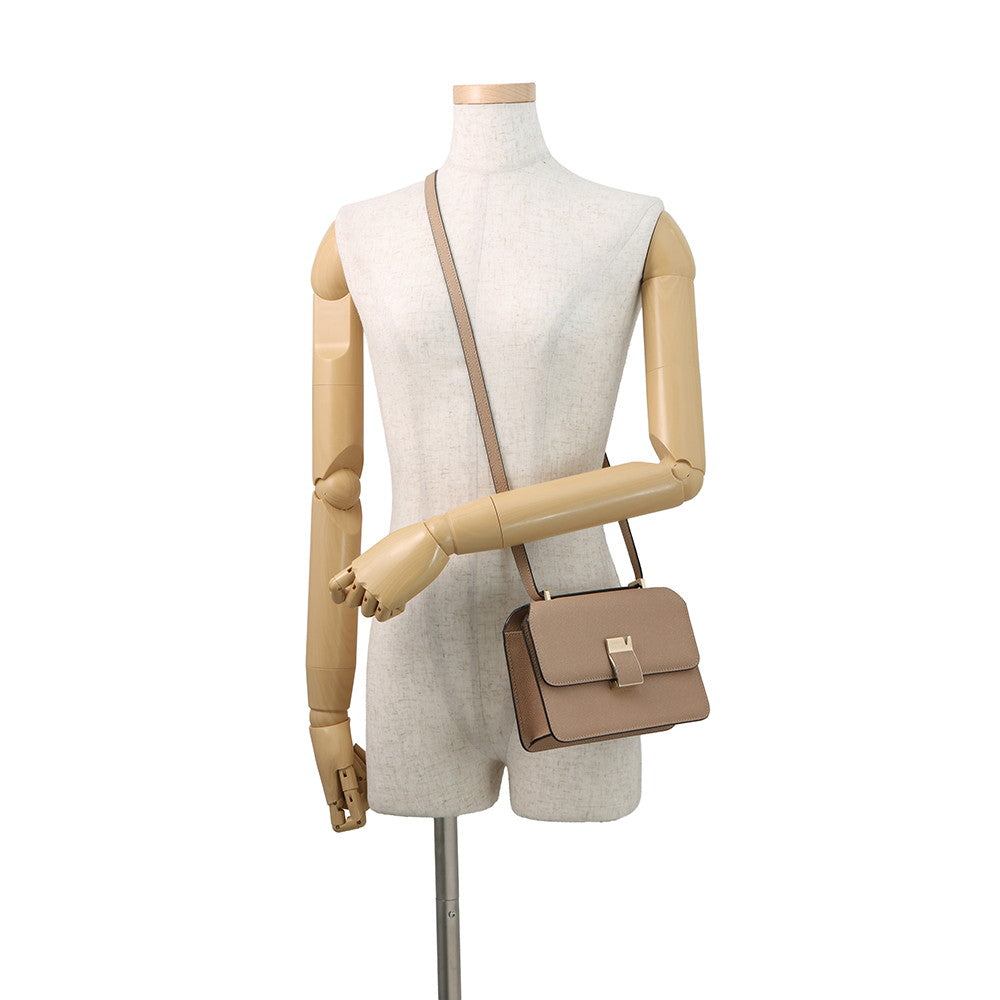 Valextra Valextra Noro Shoulder Bag CashmereBeigeWBNL0065028LOC99MBC Soft Calf Leather Size Small
