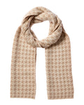 J.Mclaughlin Layla Wool-Blend Scarf Brown Multi
