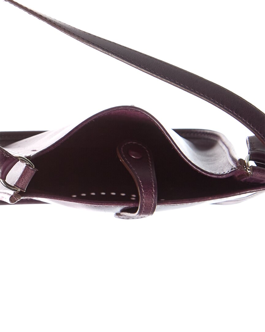 Hermes Purple Box Calf Leather Evelyne I Tpm (Authentic  )