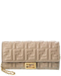 Fendi Baguette Leather Wallet On Chain