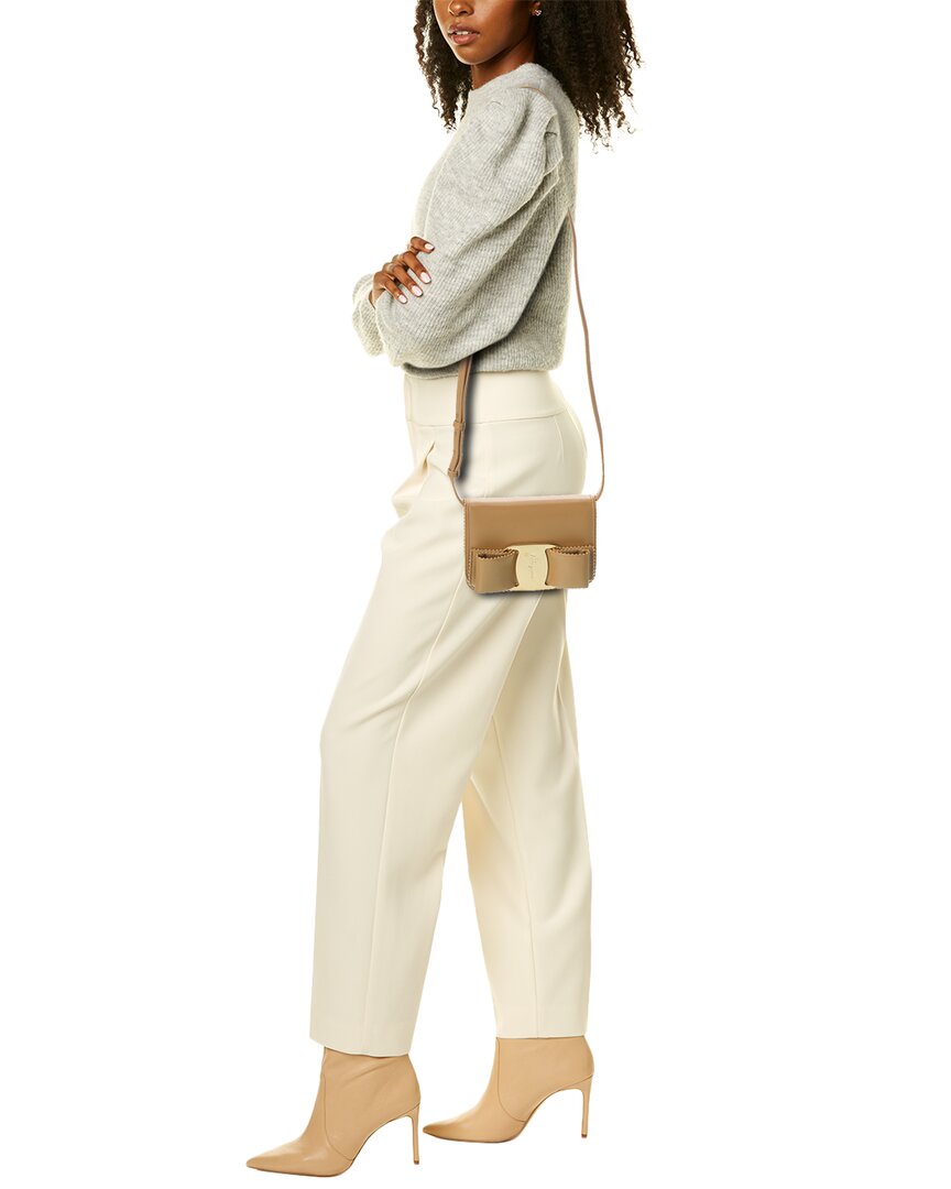 Ferragamo Vara Bow Leather Crossbody