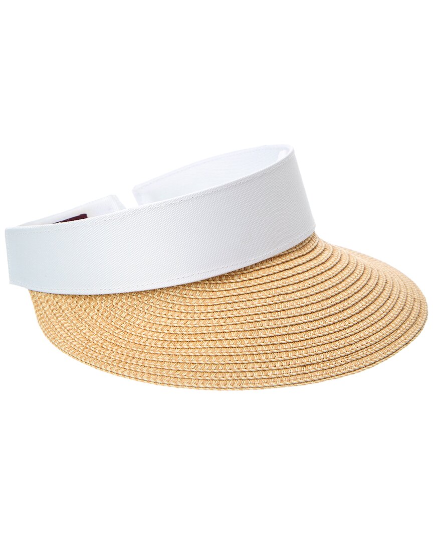 Bruno Magli Adjustable Straw Visor