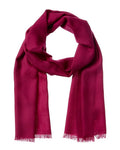 Gucci Logo Small Jacquard Wool & Silk-Blend Scarf, Pink