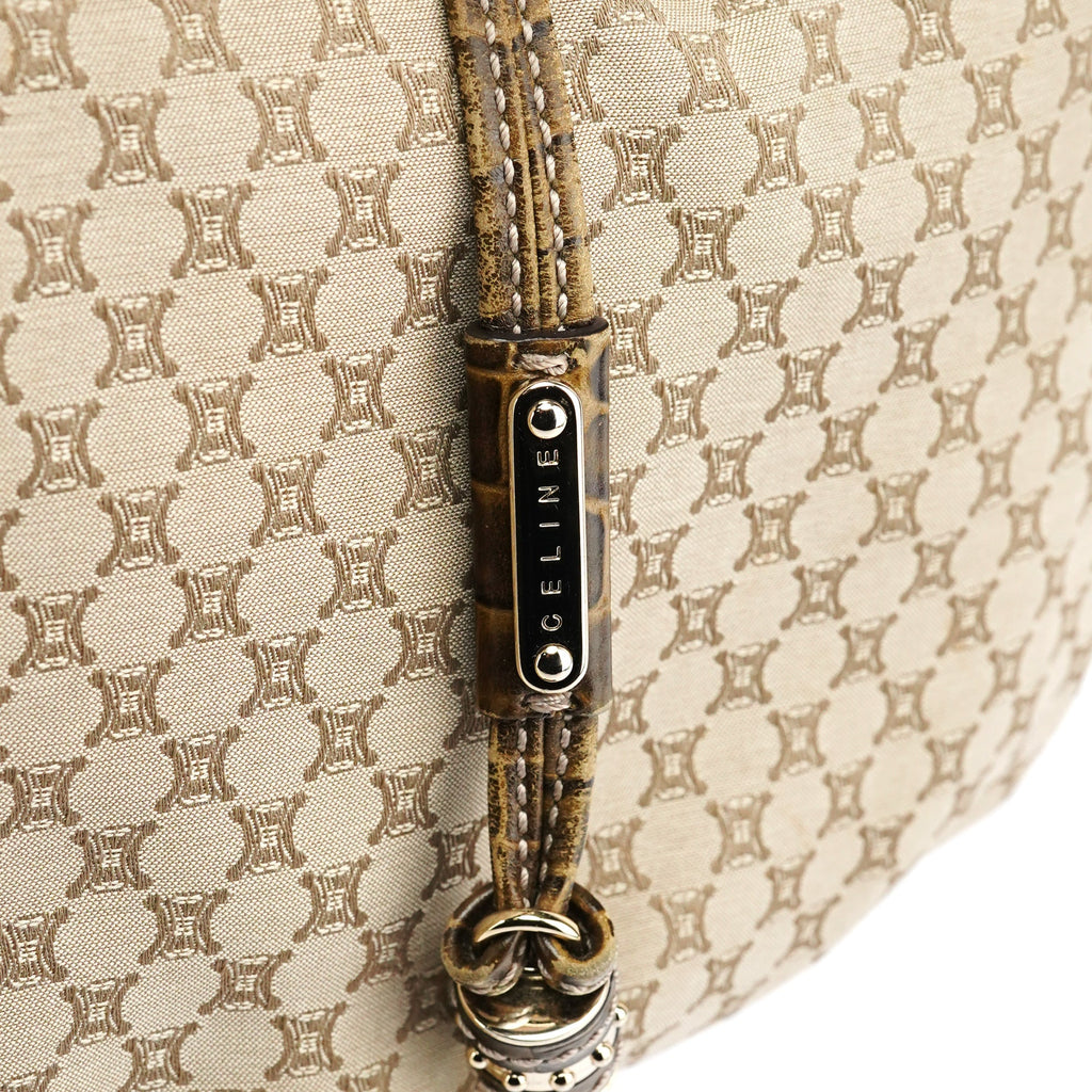 Beige Macadam Croc Bittersweet Shoulder Bag