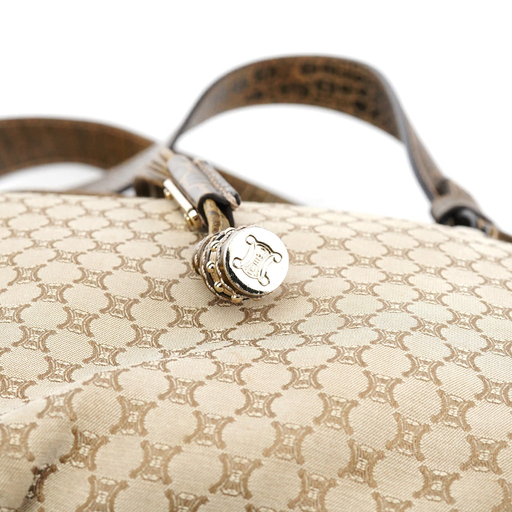 Beige Macadam Croc Bittersweet Shoulder Bag