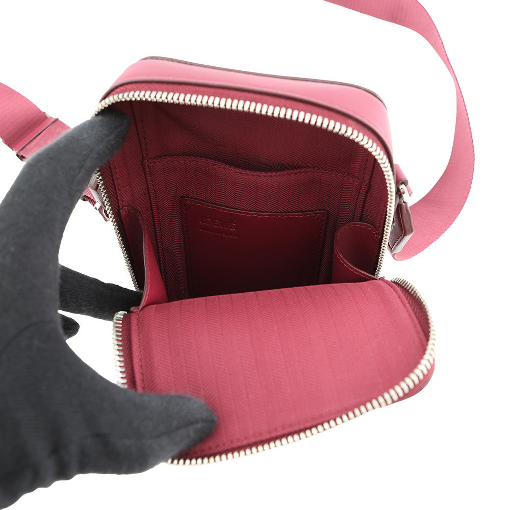 LOEWE Vertical crossbody pocket CrimsonC565S59X01 1048 Satin Calf Leather