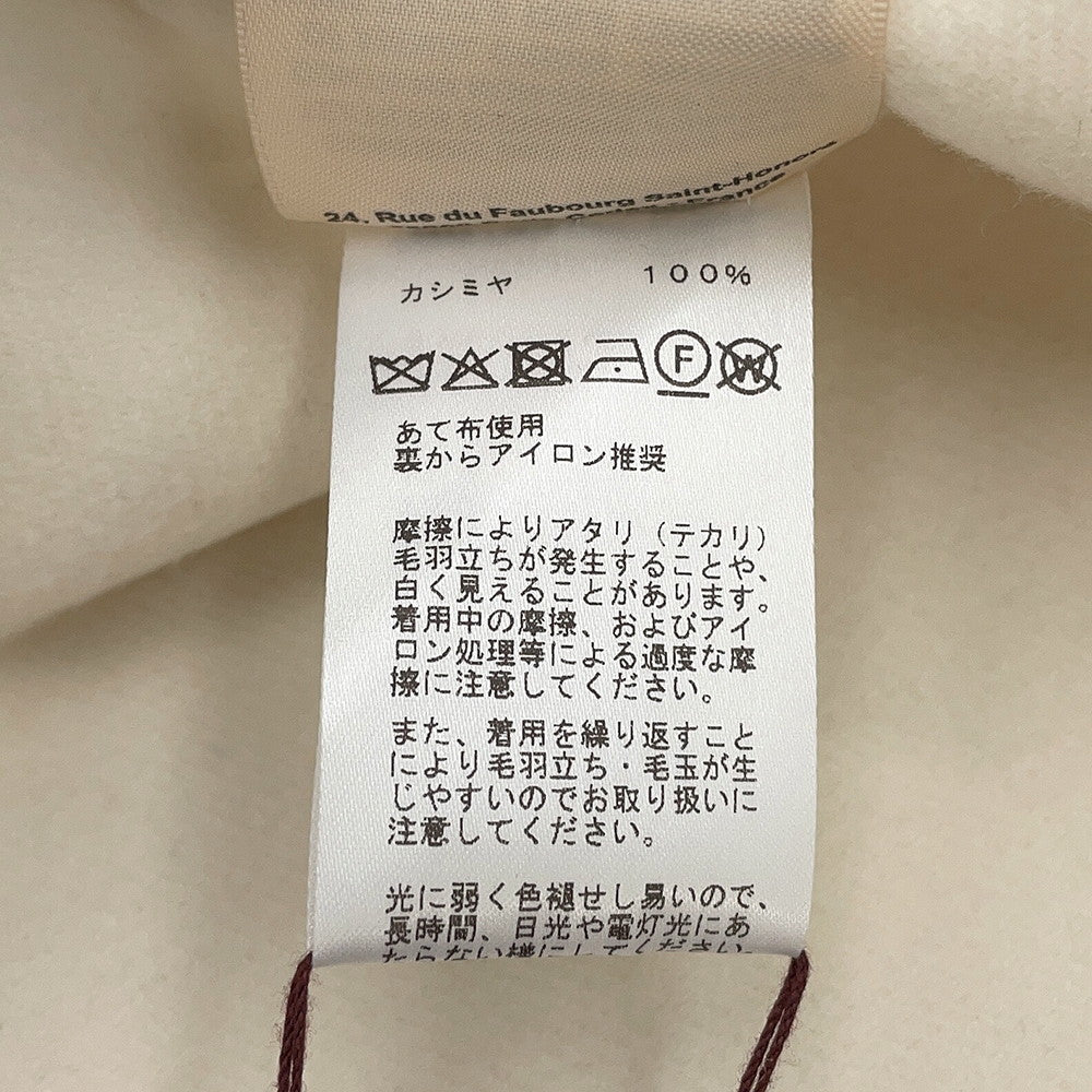 HERMES Short-sleeved bolero Size 34 Blanc Naturel Cashmere100%