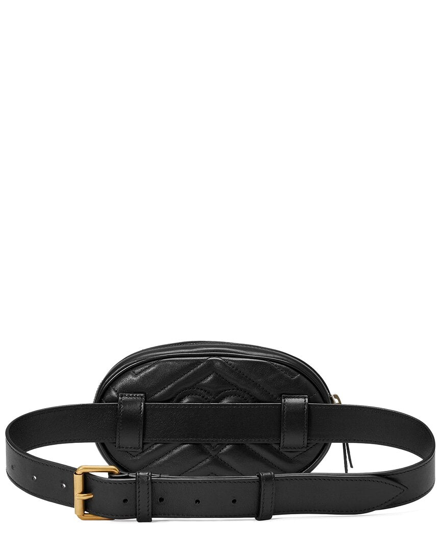Gucci Gg Marmont Matelasse Leather Belt Bag