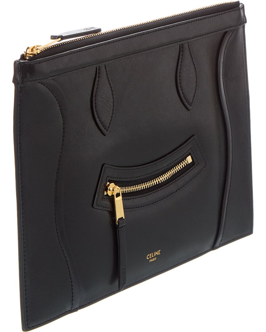 Celine Medium Leather Pouch