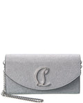 Christian Louboutin Loubi54 Glitter Leather Wallet On Chain