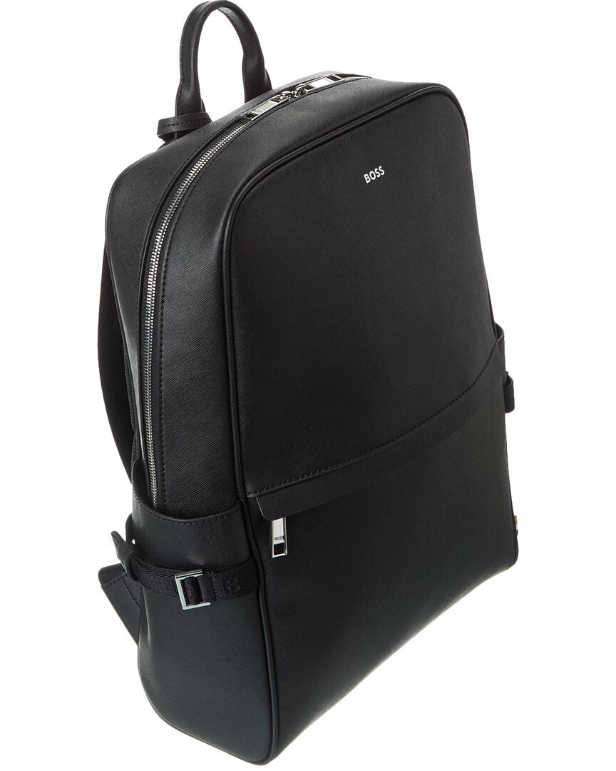 Hugo Boss Zair Leather Backpack, Pce