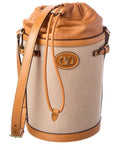 Valentino Antibites Mesh & Leather Bucket Bag