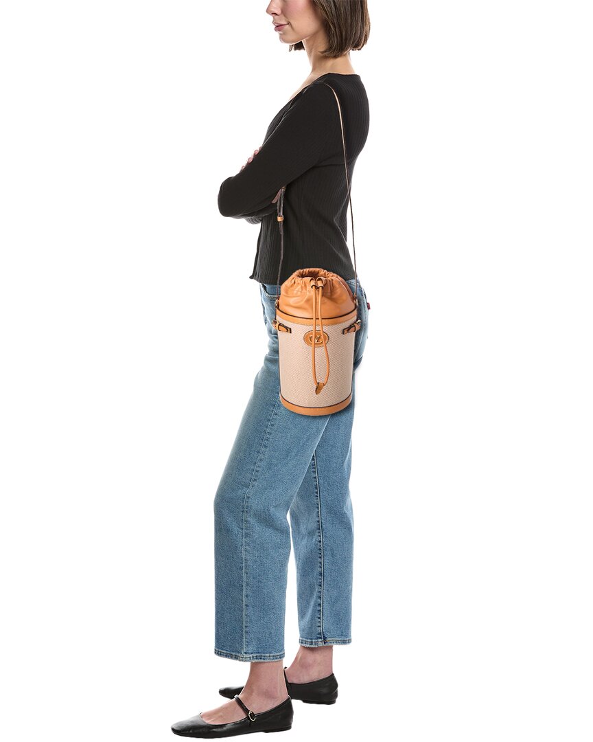 Valentino Antibites Mesh & Leather Bucket Bag