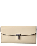 Toteme T-Lock Leather Continental Wallet