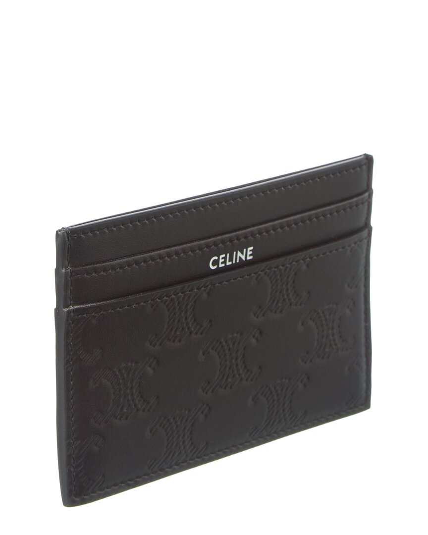 Celine Logo Leather Card Case