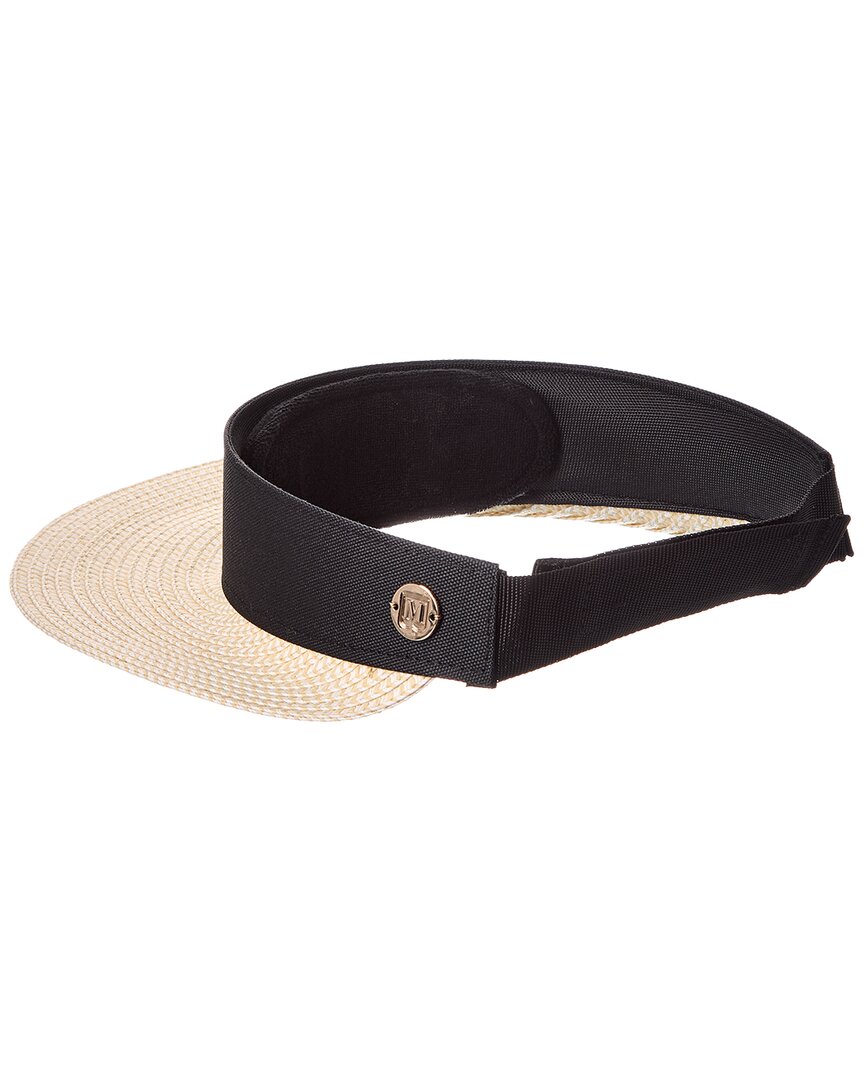Bruno Magli Adjustable Straw Visor