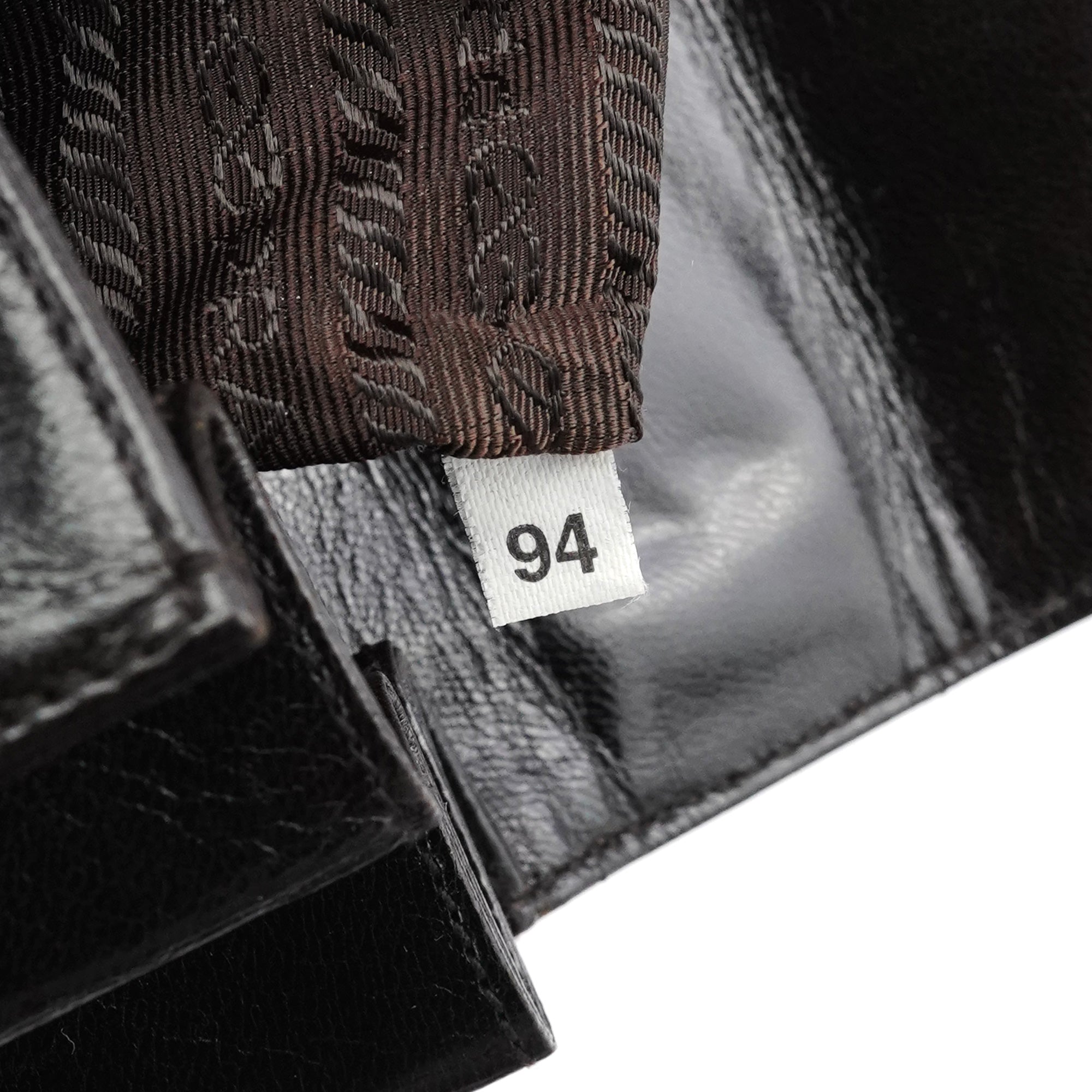 Dark Brown Vitello Buckle Top Handle Bag