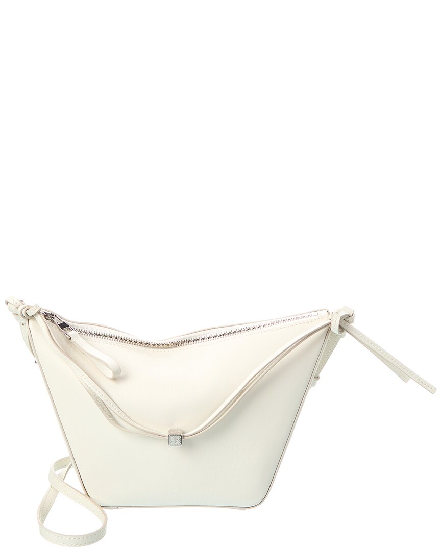 Loewe Hammock Mini Leather Hobo Bag White ONE SIZE