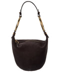 Chloé Bracelet Small Suede & Leather Hobo Bag Black ONE SIZE