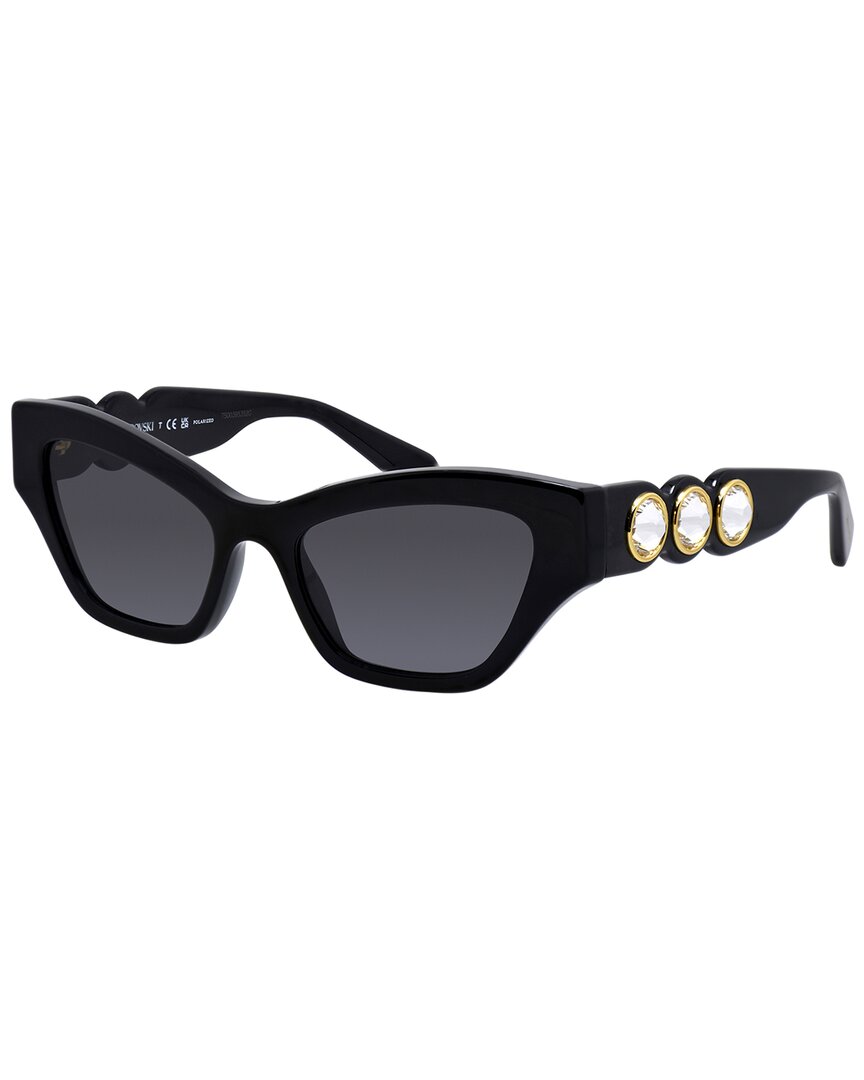 Swarovski Women's Sk6021 53Mm Polarized Sunglasses