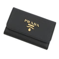 PRADA Multicolor 4-Key Case Black/Hibiscus1PG004_ZLP_F061H Saffiano LeatherLeather